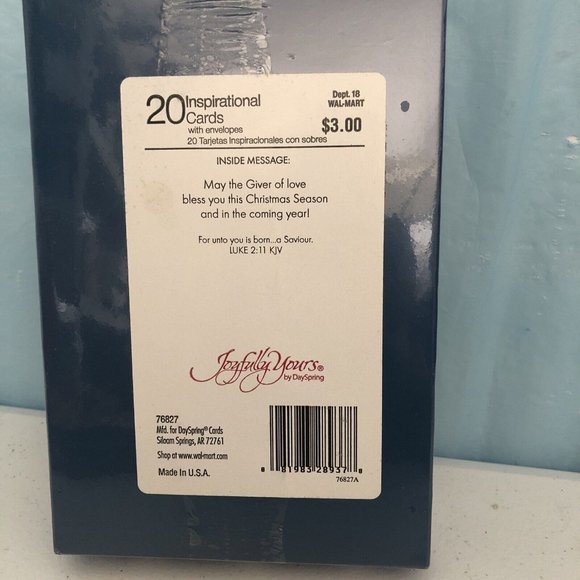 20 Pack Christian Inspirational ChristmasCards with Envelopes, Bulk - Picture 2 of 4